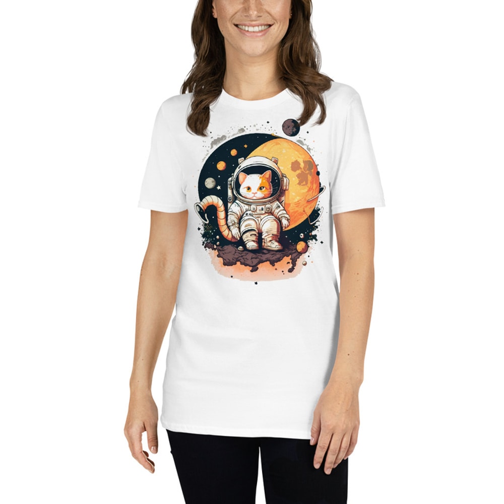 CAT ASTRONAUT IN SPACE Unisex T-Shirt