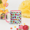 Cute Kawaii Smiling Fruits Seamless Pattern Coffee Mug with Color Inside