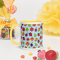 Cute Kawaii Smiling Fruits Seamless Pattern Coffee Mug with Color Inside