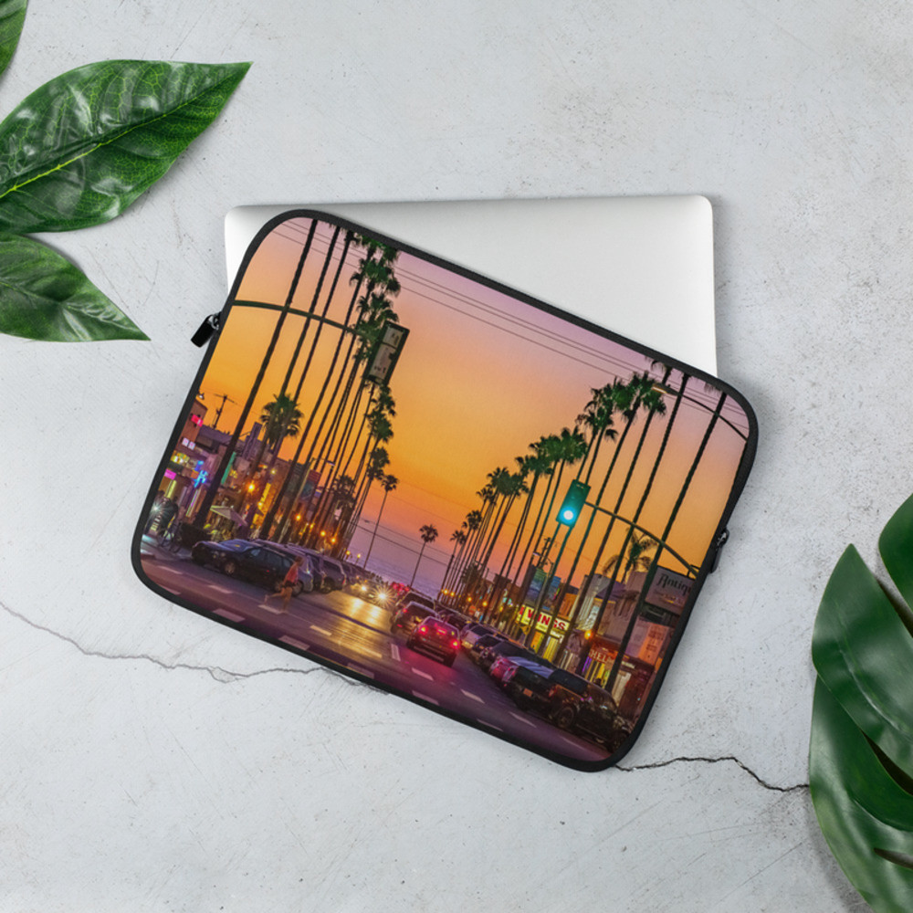 Newport Avenue, Ocean Beach Laptop Sleeve