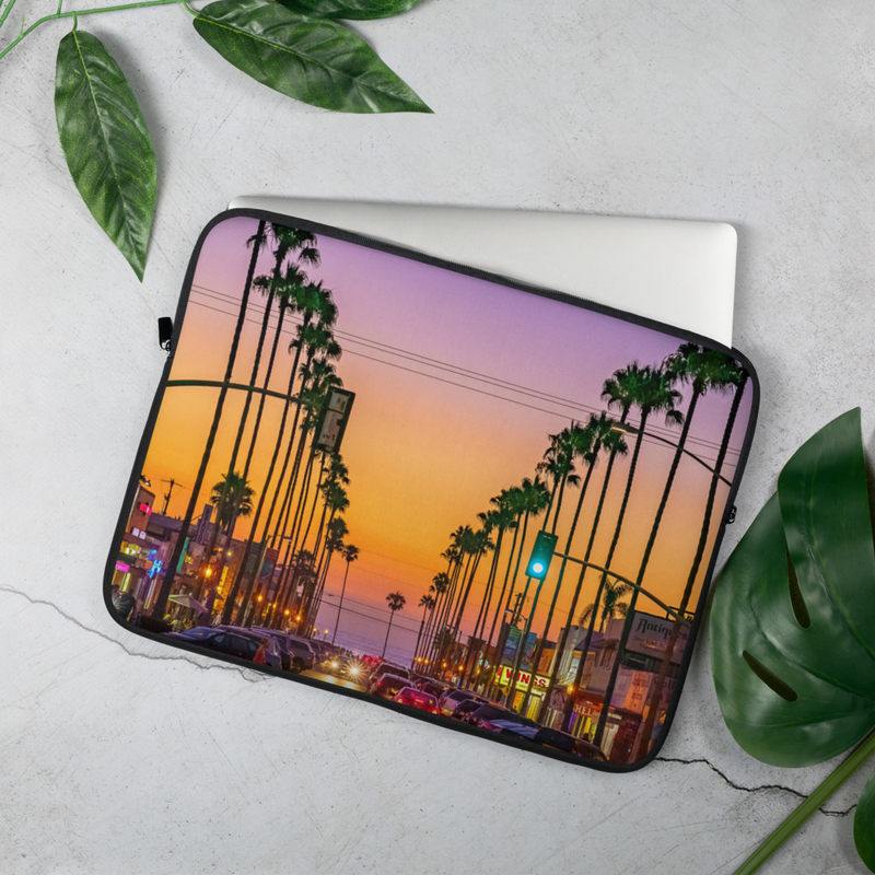 Newport Avenue, Ocean Beach Laptop Sleeve