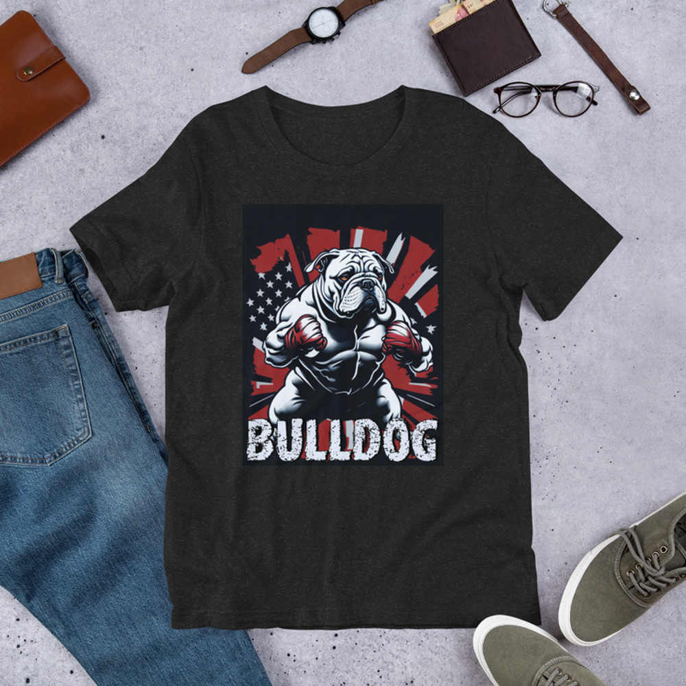Boxing bulldog Unisex t-shirt
