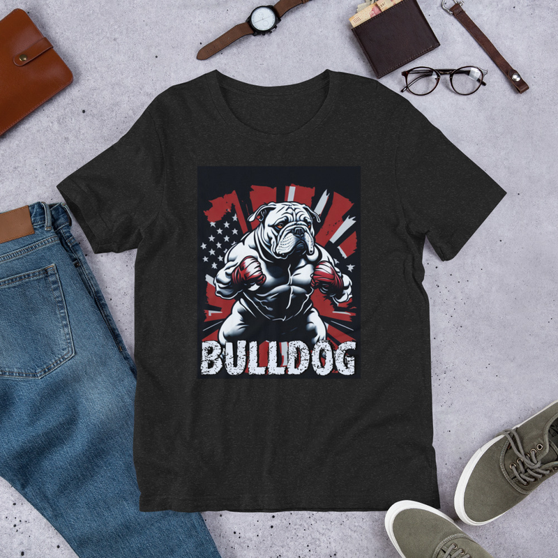 Boxing bulldog Unisex t-shirt