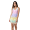Multicolor Rainbow Striped Pattern Sublimation Cut & Sew Dress