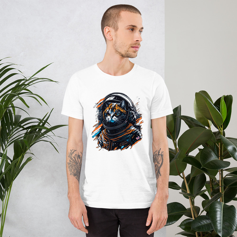 CAT ASTRONAUT NAMED TOMMY UNISEX T-SHIRT