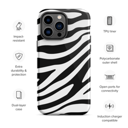 Zebra Skin Seamless Pattern Tough Case for iPhone®