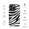 Zebra Skin Seamless Pattern Tough Case for iPhone