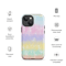 Multicolor Rainbow Striped Pattern Tough Case for iPhone®