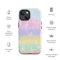 Multicolor Rainbow Striped Pattern Tough Case for iPhone®
