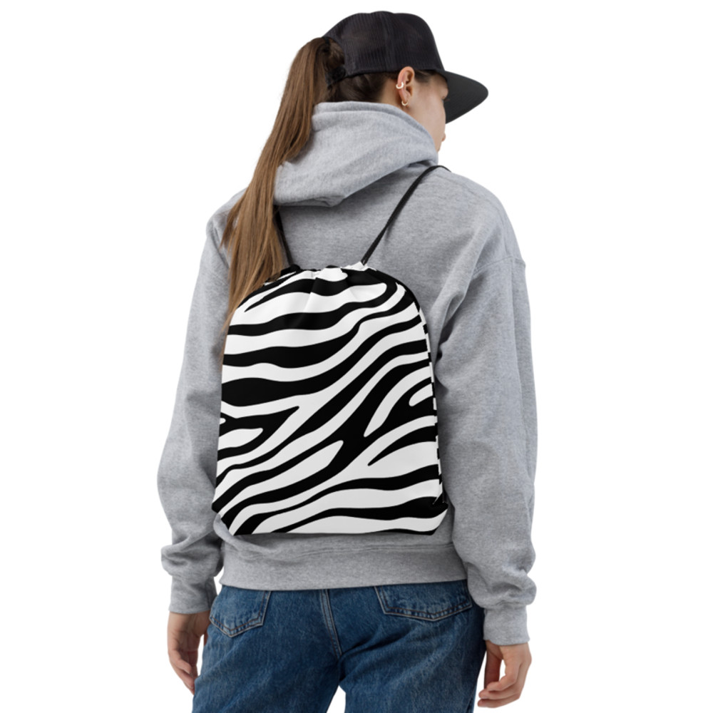 Zebra Skin Seamless Pattern Drawstring bag