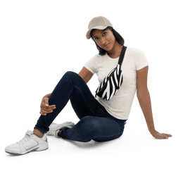 zebra skin seamless pattern fanny pack