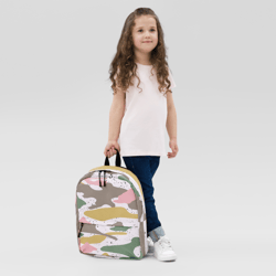 modern girly camo mix colored seamless pattern backpack