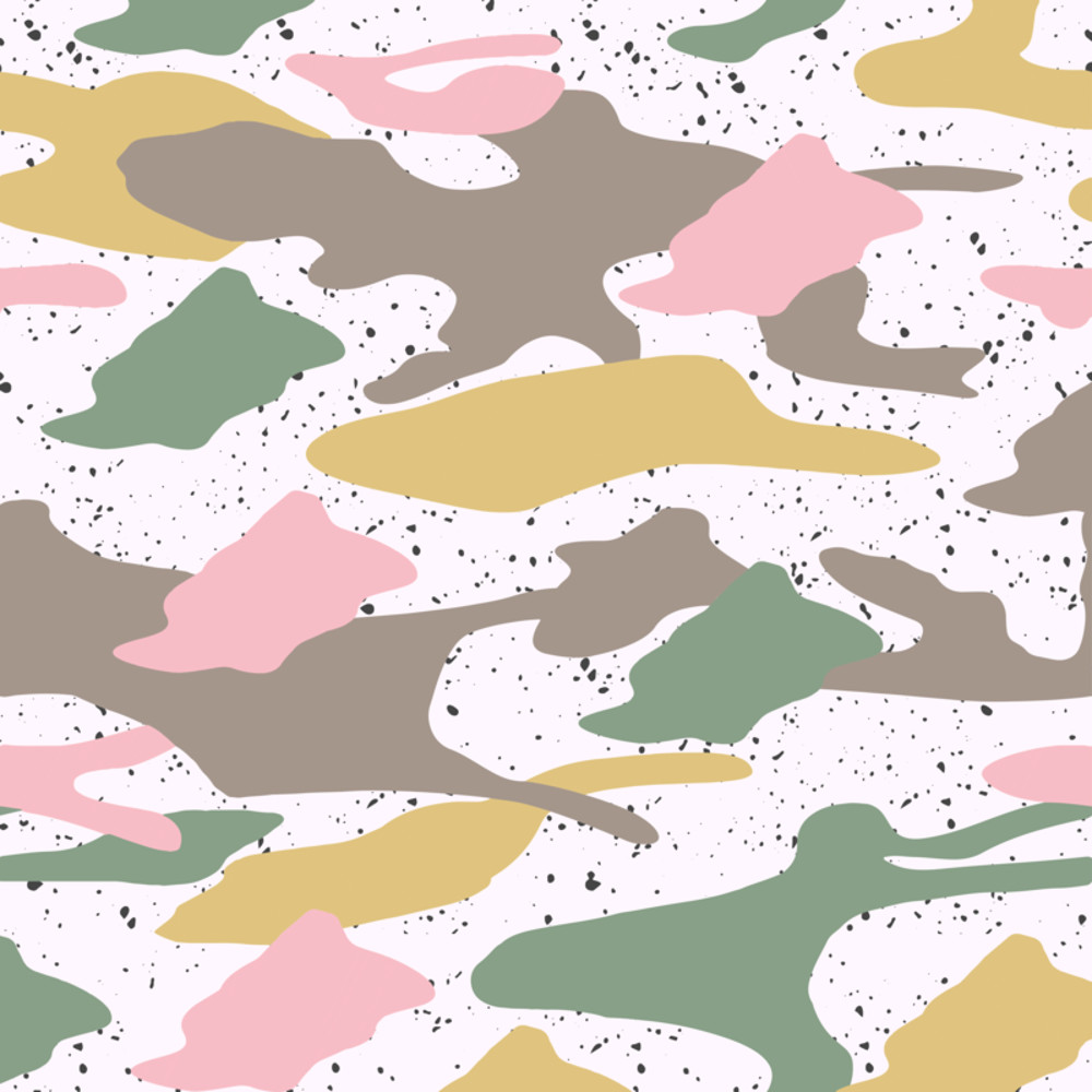 Modern Girly Camo Mix Colored Seamless Pattern Fanny Pack