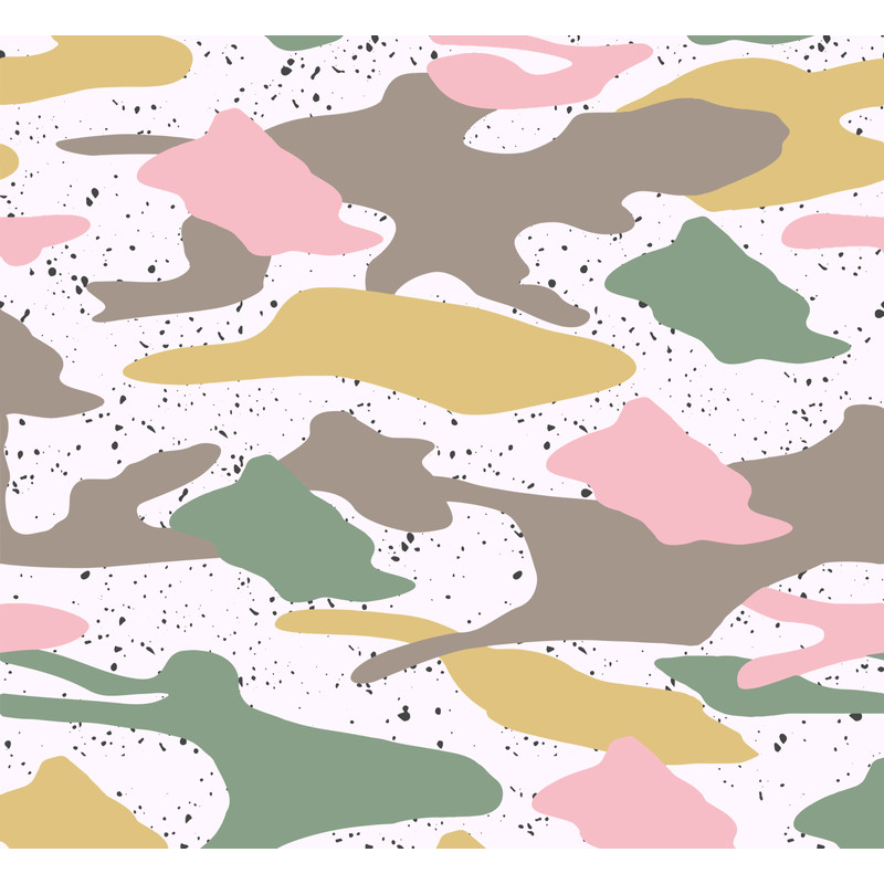 Modern Girly Camo Mix Colored Seamless Pattern Skater Dress