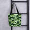 Military Green Camo Pattern Tote bag