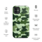 Military Green Camo Pattern Tough Case for iPhone®