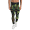 Woodland Military Camo Green Brown Black Pattern Men's Leggings