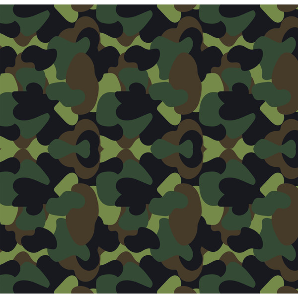 Woodland Military Camo Green Brown Black Pattern Yoga Capri Leggings