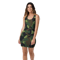Woodland Military Camo Green Brown Black Pattern Sublimation Cut & Sew Dress