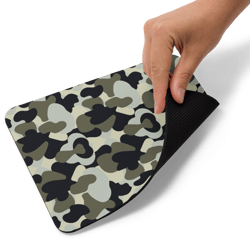 Camo Military Black Gray Khaki Pattern Mouse pad