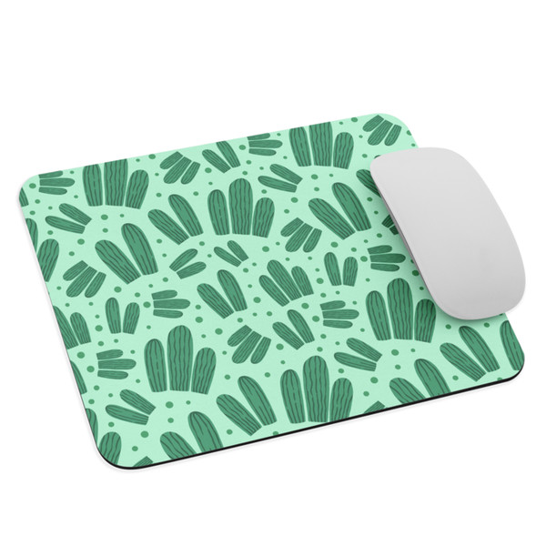 Cute Watercolor Cactus Pattern Mouse pad