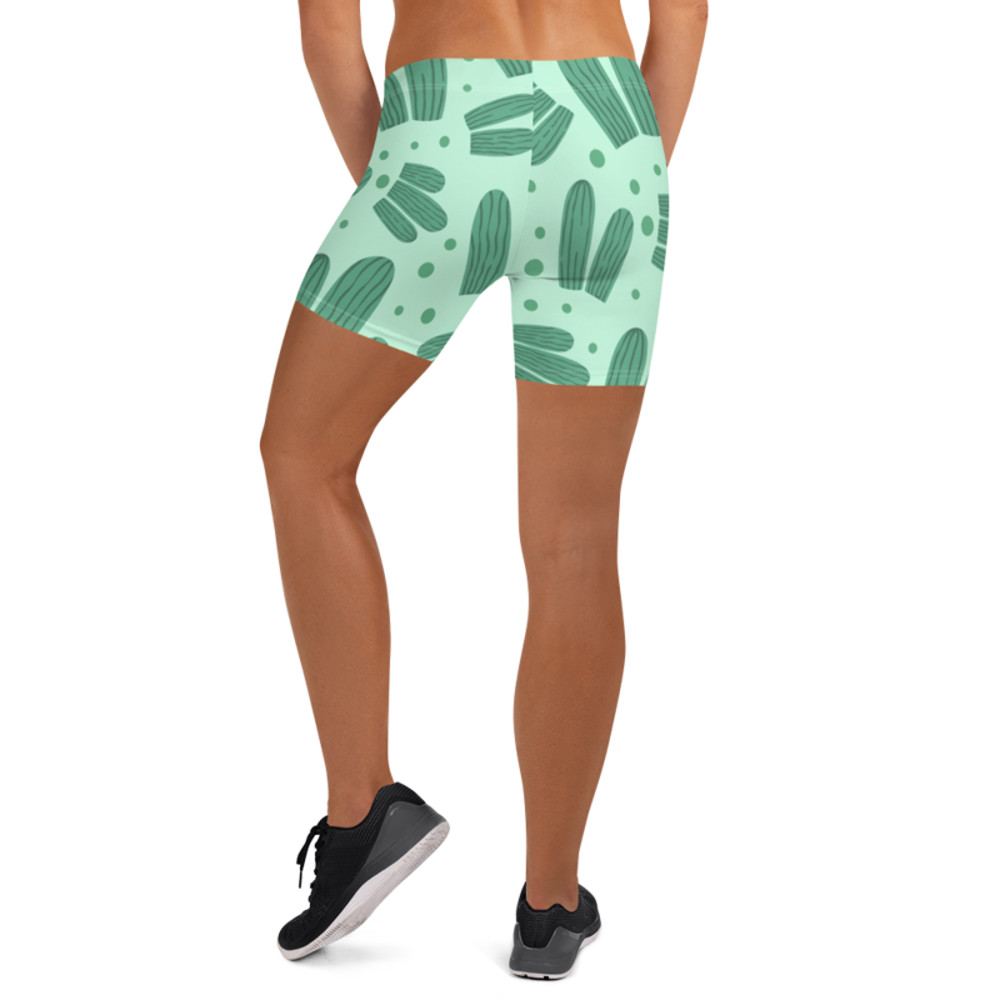 Cute Watercolor Cactus Pattern Shorts