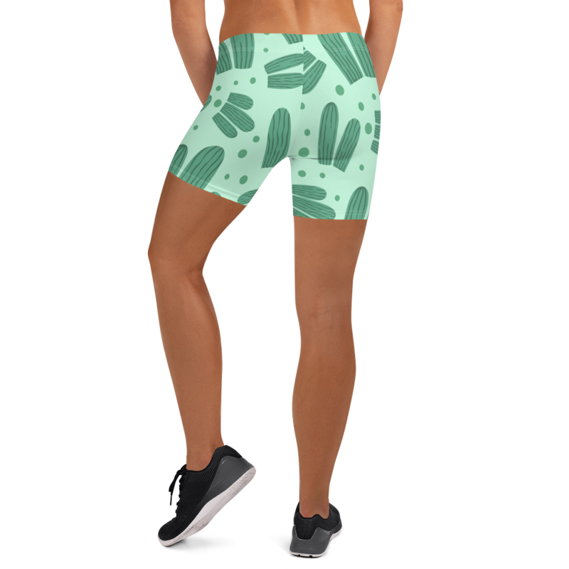 Cute Watercolor Cactus Pattern Shorts