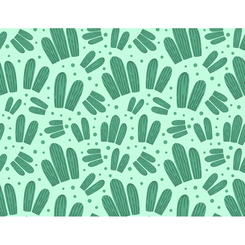 Cute Watercolor Cactus Pattern Biker Shorts