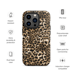 leopard print animal skin pattern tough case for iphone®
