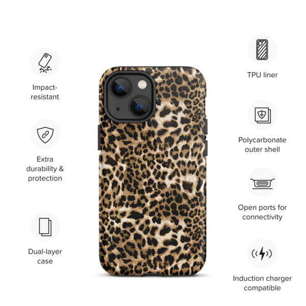 Leopard Print Animal Skin Pattern Tough Case for iPhone®
