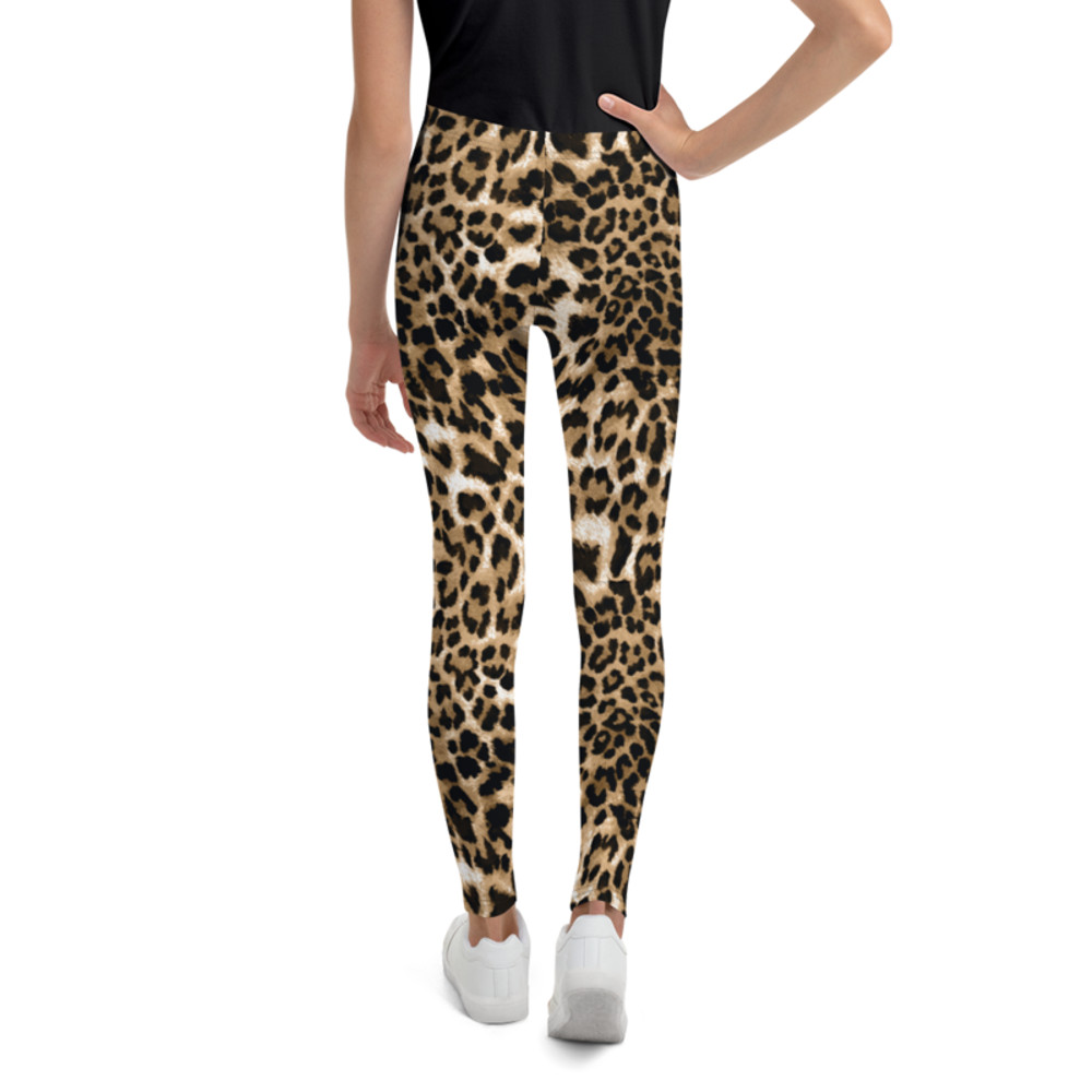 Leopard Print Animal Skin Pattern Youth Leggings