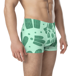 cute watercolor cactus pattern boxer briefs
