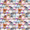 Cute Cats Kawaii Seamless Pattern Skater Dress