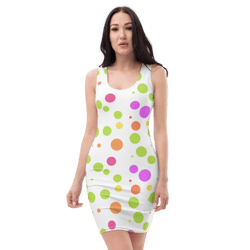 cute colorful polka dots pattern sublimation cut & sew dress