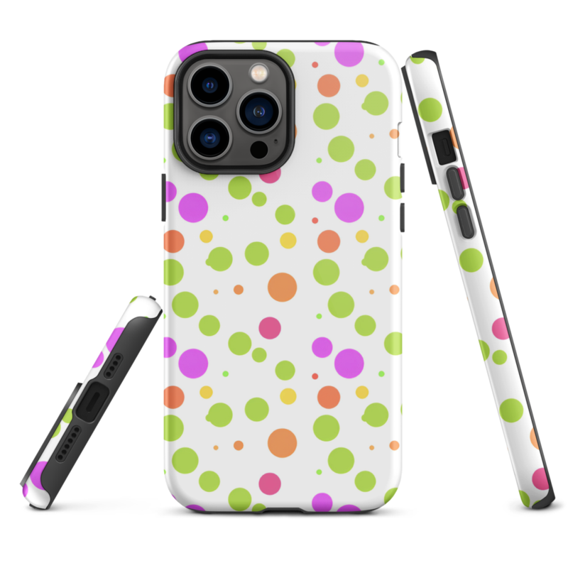 Cute Colorful Polka Dots Pattern Tough Case for iPhone®