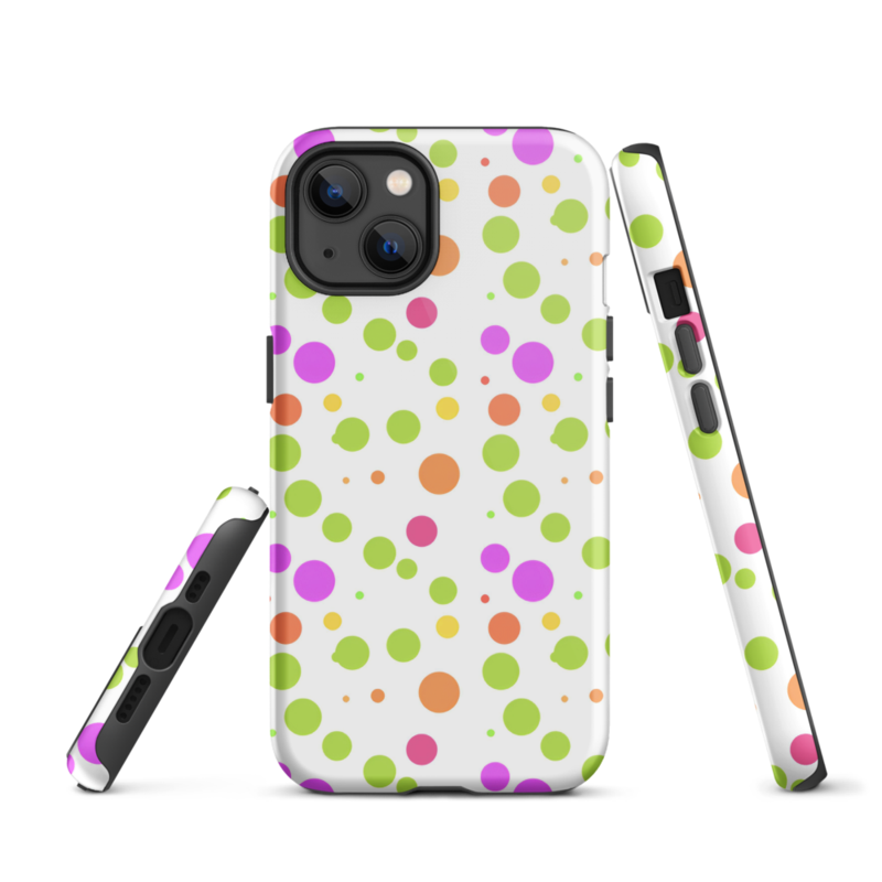 Cute Colorful Polka Dots Pattern Tough Case for iPhone®
