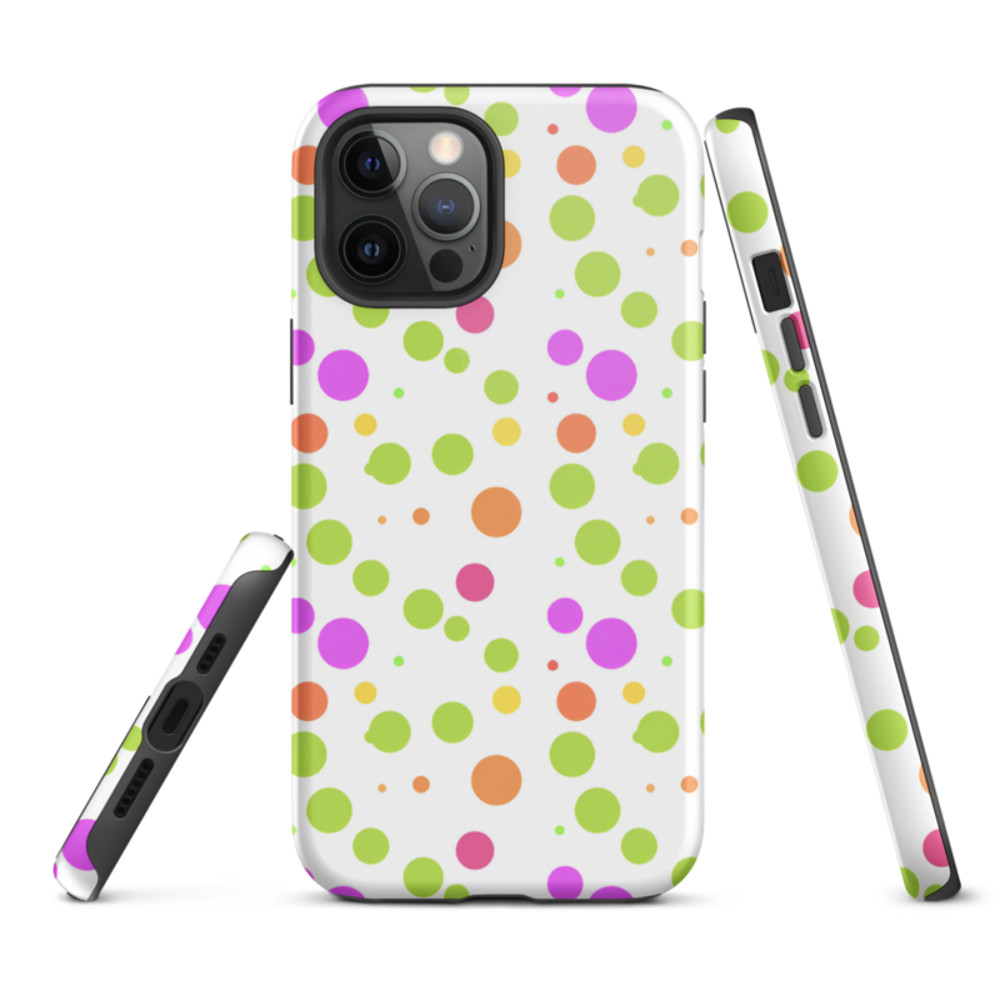 Cute Colorful Polka Dots Pattern Tough Case for iPhone®