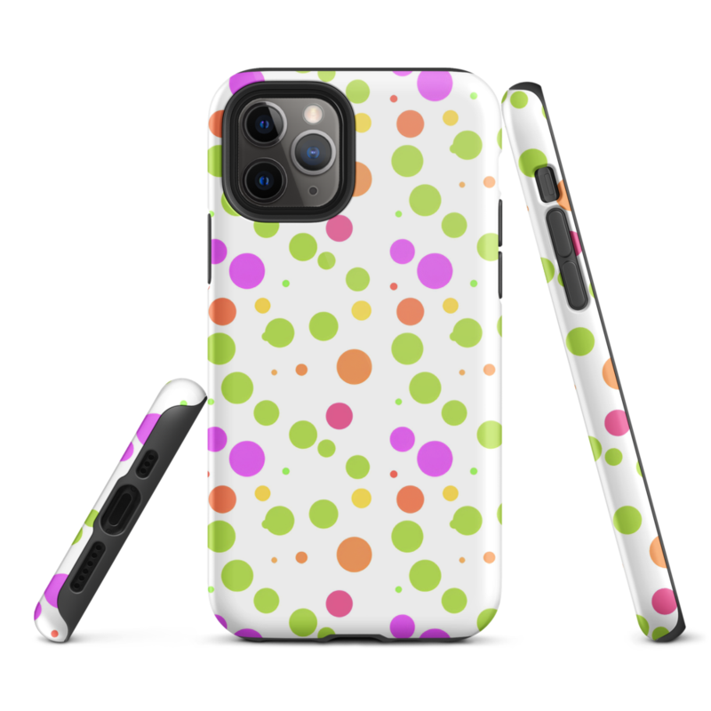 Cute Colorful Polka Dots Pattern Tough Case for iPhone®