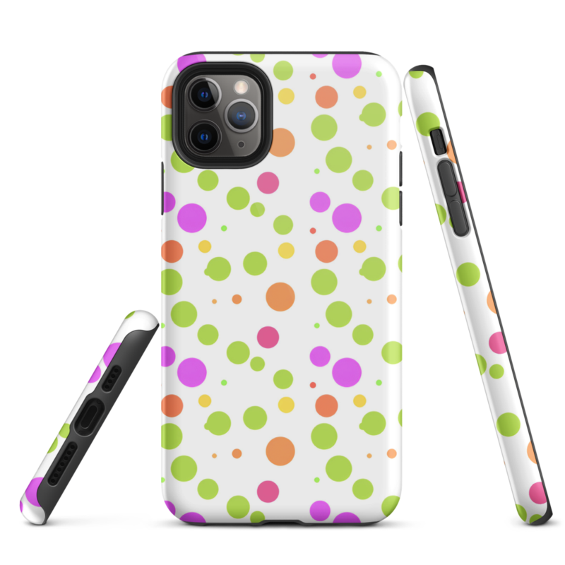 Cute Colorful Polka Dots Pattern Tough Case for iPhone®