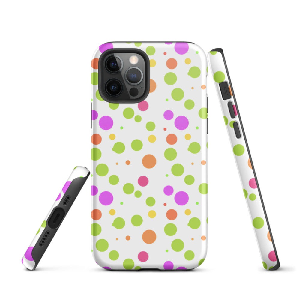Cute Colorful Polka Dots Pattern Tough Case for iPhone®