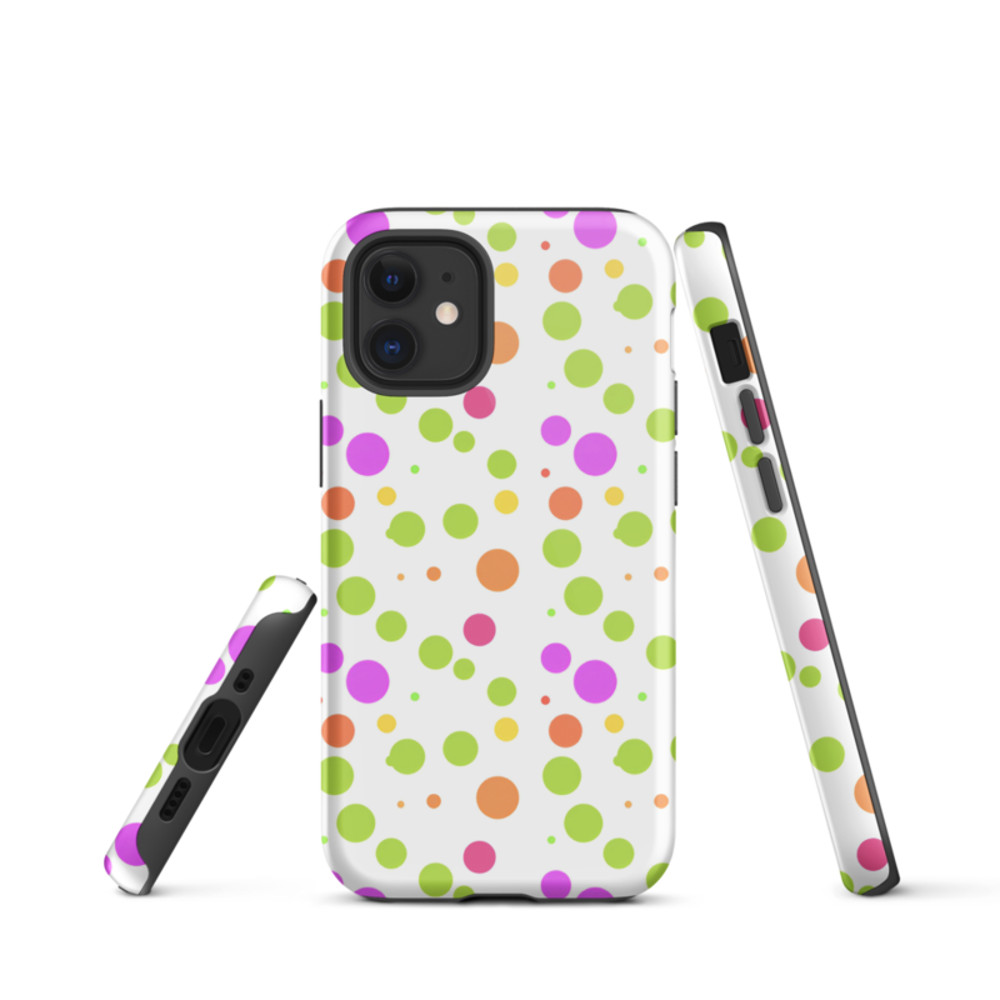 Cute Colorful Polka Dots Pattern Tough Case for iPhone®