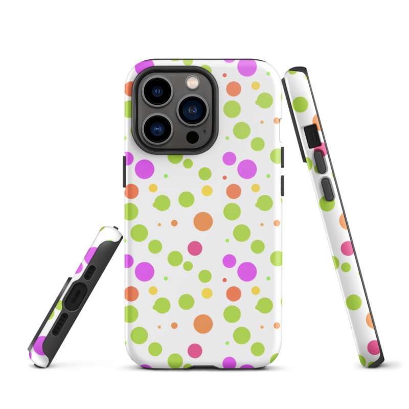 Cute Colorful Polka Dots Pattern Tough Case for iPhone®