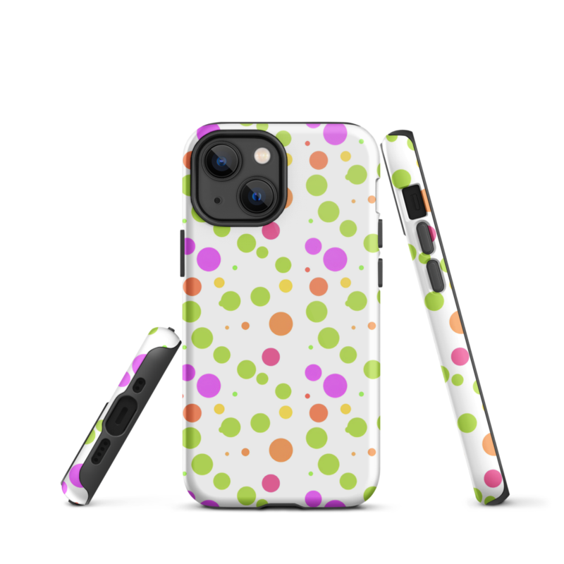 Cute Colorful Polka Dots Pattern Tough Case for iPhone®