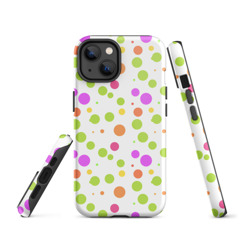 Cute Colorful Polka Dots Pattern Tough Case for iPhone®