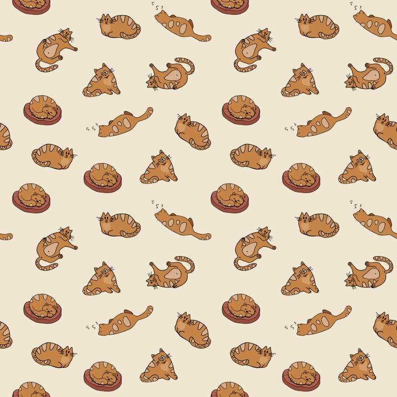 Cute Cartoon Cats Pattern Backpack