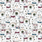 Cute Cartoon Monsters Seamless Pattern Women's Joggers