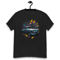 Classic Car On Graffiti Background Men's classic tee