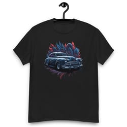 classic car on graffiti background men's classic tee