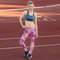Modern Girly Purpl Pink Lilac Camo Pattern Leggings