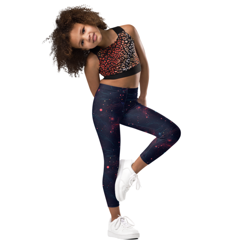 Space Galaxy Stars Pattern Kid's Leggings
